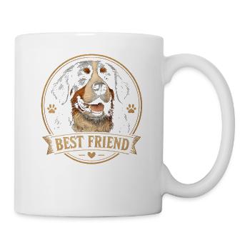Chien de montagne bernois Meilleur ami Chien propriétaire de chiens - Mug blanc - blanc - Droite