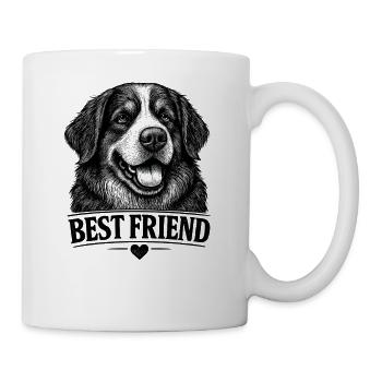 Chien de montagne bernois Meilleur ami Chien propriétaire de chiens - Mug blanc - blanc - Droite