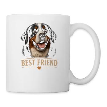 Chien de montagne bernois Meilleur ami Chien propriétaire de chiens - Mug blanc - blanc - Droite