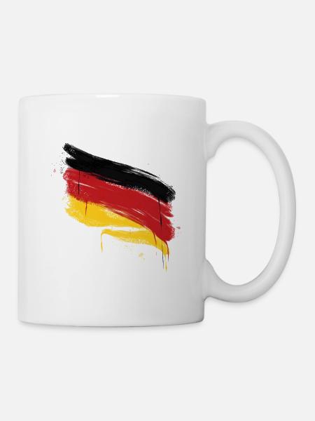 Deutschland Shirt - Tasse - Weiß
