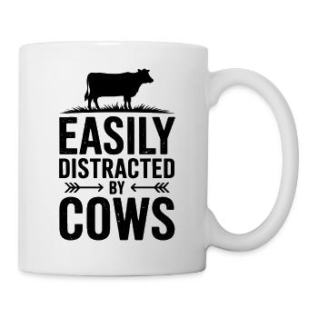 Kühe Sprüche Kuh Lustiges Kühe Geschenk - Tasse - Weiß - Rechts