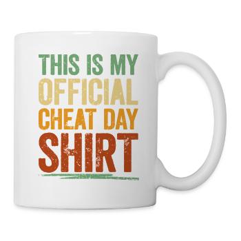 Official Cheat Day Shirt - Mug - white - Right