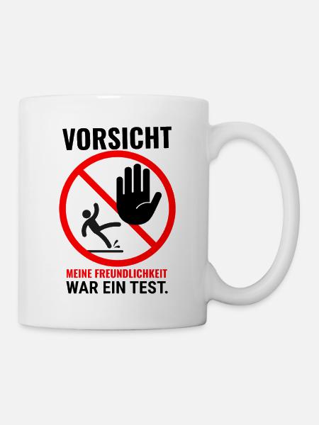 Meine Freundlichkeit nicht verfügbar - Tasse - Weiß
