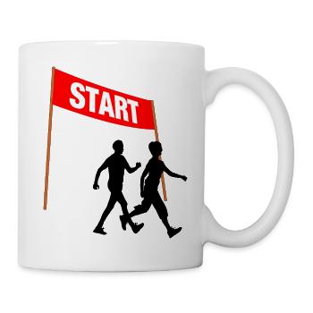 Walking Start Duo - Tasse - Weiß - Rechts
