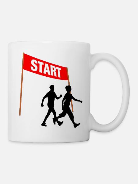 Walking Start Duo - Tasse - Weiß
