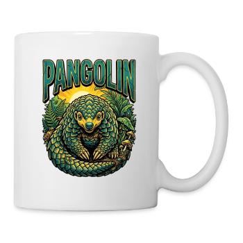Pangolin Retro Vintage - Tasse - Weiß - Rechts