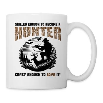 Insigne de Chasseur Fou Talentueux - Mug blanc - blanc - Droite