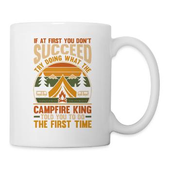 Camping Bonfire Camp Life Forest Camper - Tasse - Weiß - Rechts