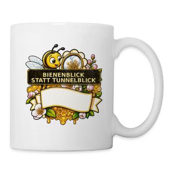Biene Honig Imker Honigwabe Blumen Wiese Insekt - Tasse - Weiß - Rechts