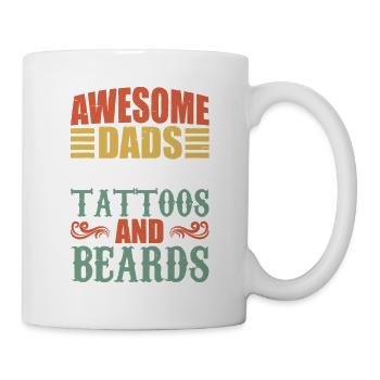 Tattooed Bearded Dad Pride - Mug - white - Right