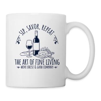 Spécialités françaises Design minimaliste - Mug blanc - blanc - Droite