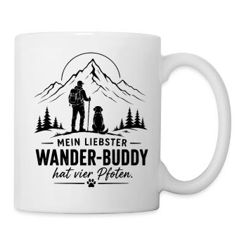 Wander Buddy - Hunde Freund - Berge Alpen  - Tasse - Weiß - Rechts