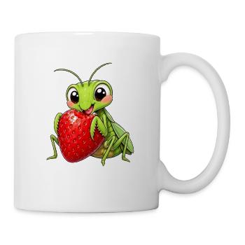 Été de dessins animés mignons de la mante religieuse religieuse - Mug blanc - blanc - Droite