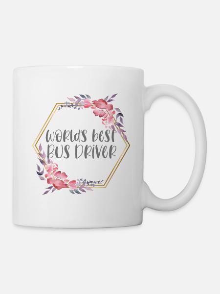 Best Bus Driver – Busfahrerin Geschenk - Tasse - Weiß