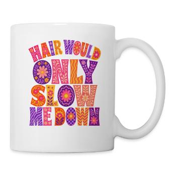 Fleurs de Noël psychédéliques faute de frappe - Mug blanc - blanc - Droite