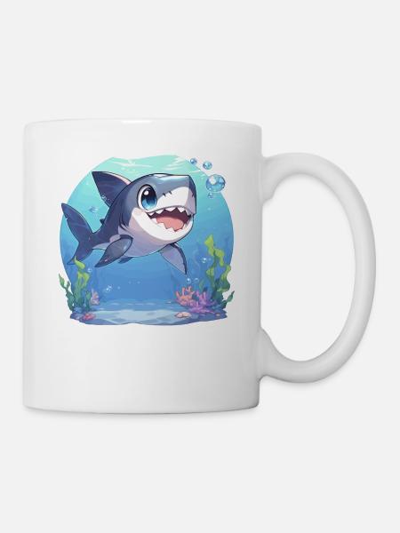 Weißer Haie Weißer Hai - Tasse - Weiß