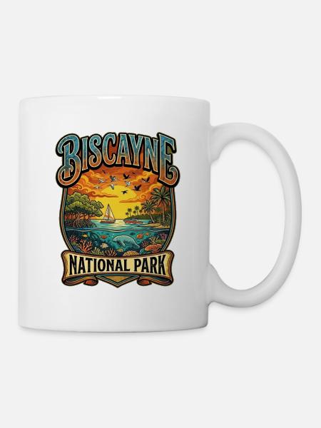 Biscayne Nationalpark Küstenparadies - Tasse - Weiß