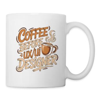 UX/UI Designer Coffee Graphic Design Coffee Lover - Tasse - Weiß - Rechts
