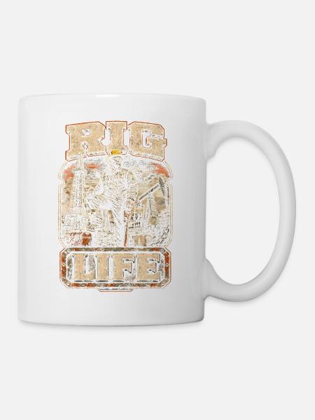 Bohrinsel Ölplattformarbeiter - Tasse - Weiß