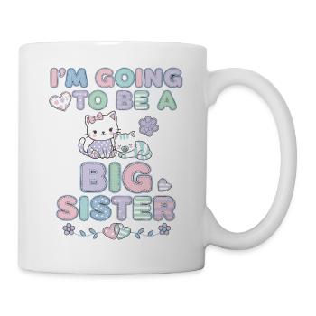 Im Going To Be A Big Sister Baby Shower Gender - Mug - white - Right