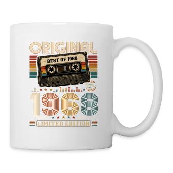 58e anniversaire Gift Man Cassette Best of 1968 - Mug blanc - blanc - Droite