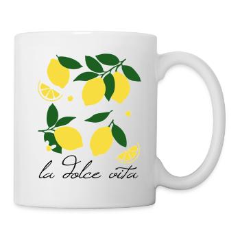 La Dolce Vita Zitronen - Tasse - Weiß - Rechts