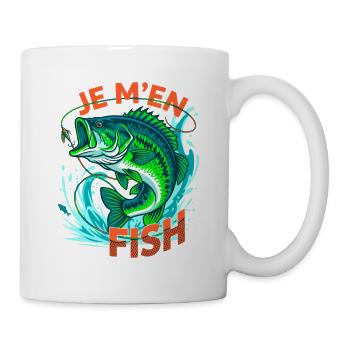 I Fish Humor Fishing Funny Fish - Mug - white - Right