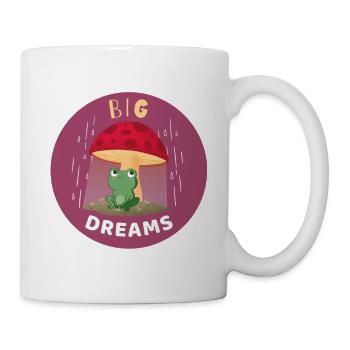 Dreamy frog in the rain - Mug - white - Right