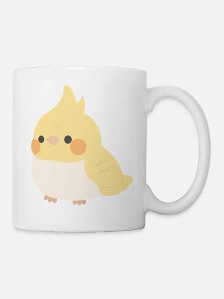 Nymphensittich - Tasse - Weiß