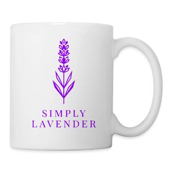 Einfach Lavendel - Tasse - Weiß - Rechts