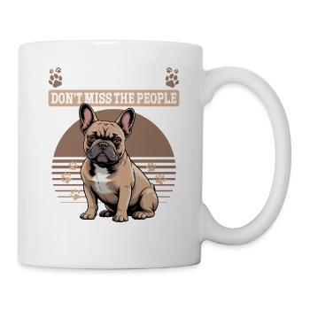 Bouledogue français Race de chien Frenchie - Mug blanc - blanc - Droite