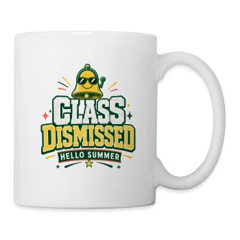 Cadeaux de fin d’année, cours terminé Bonjour Été - Mug blanc - blanc - Droite