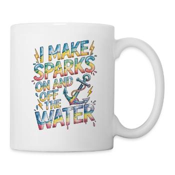 Électricien marin I Make Sparks Ingénieur maritime - Mug blanc - blanc - Droite