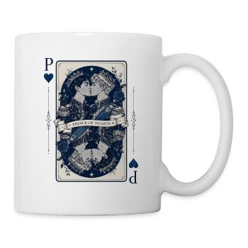 Prince of Hearts Style de cartes à jouer de la Fierté Gay - Mug blanc - blanc - Droite