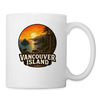 Aventure naturelle de la forêt canadienne de l’île de Vancouver - Mug blanc - blanc - Droite