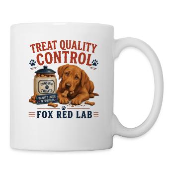 Fox Red Lab Treat Quality Shirt - Tasse - Weiß - Rechts