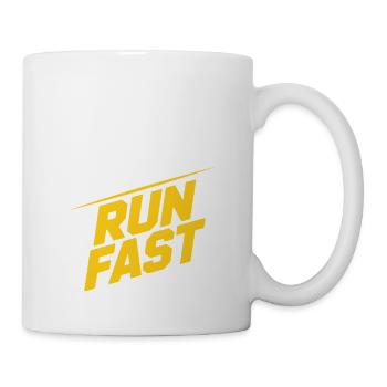 Lift Heavy Run Fast Gym Weight Training Workout Fitness - Mug - white - Right