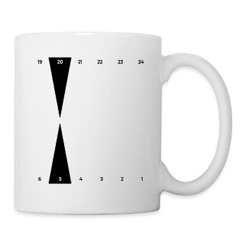 Backgammon | Point d’Or - Mug blanc - blanc - Droite