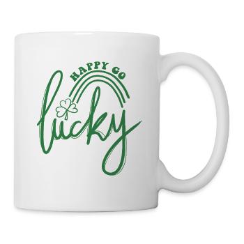 Lucky Script Shamrock Rainbow - Mug - white - Right