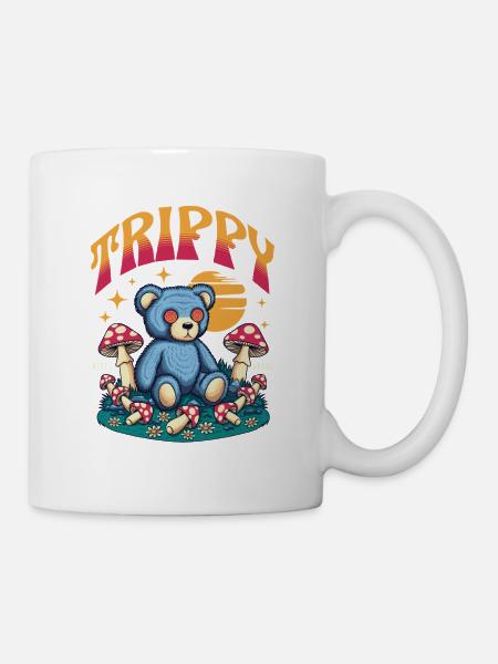 Trippy Teddy Pilzwald - Tasse - Weiß