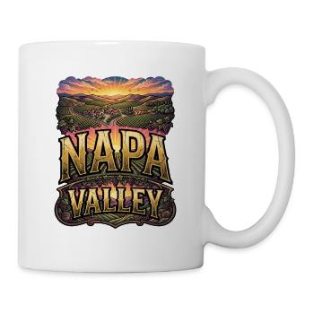 Napa Valley Street Art Design - Tasse - Weiß - Rechts
