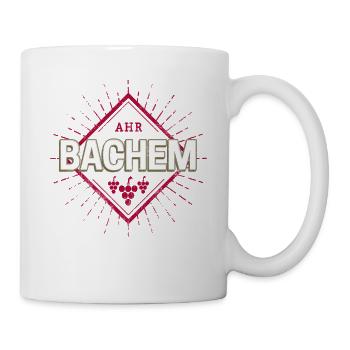 Bachem an der Ahr mit Retro Weintrauben Souvenir - Tasse - Weiß - Rechts