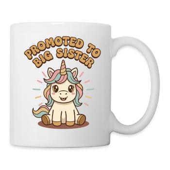 Gender Reveal Promoted To Big Sister Baby Shower - Mug - white - Right