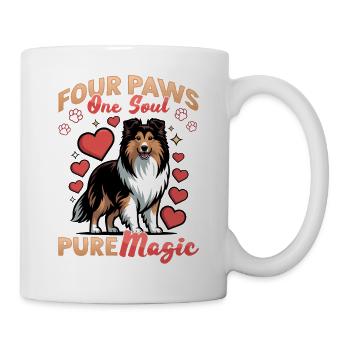 Shetland Sheepdog Sheltie Dog Breed - Mug - white - Right
