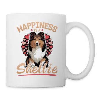 Shetland Sheepdog Sheltie Dog Breed - Mug - white - Right
