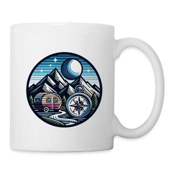 Camping Kompass - Tasse - Weiß - Rechts