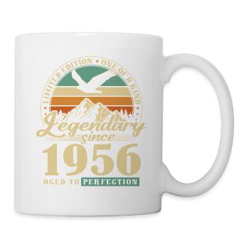 Gift, born in 1956, 70th birthday, 70 years - Mug - white - Right