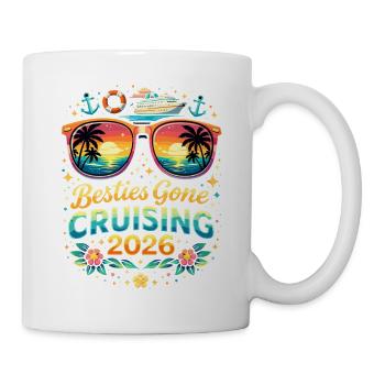 Meilleures amies parties en croisière 2026 - Mug blanc - blanc - Droite