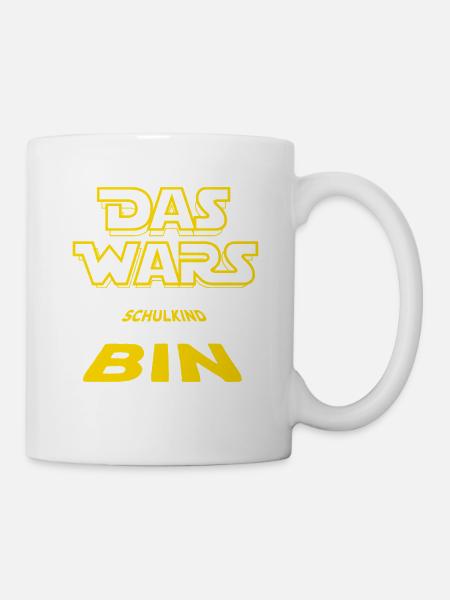 Schulkind - Einschulung - Erstklässler - Tasse - Weiß