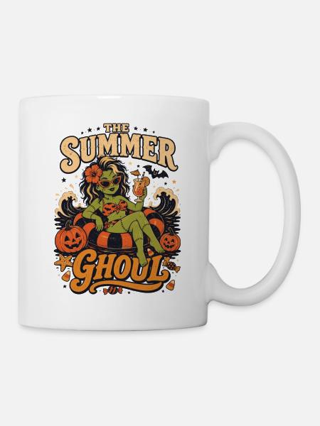 Sommer-Ghul-Halloween - Tasse - Weiß